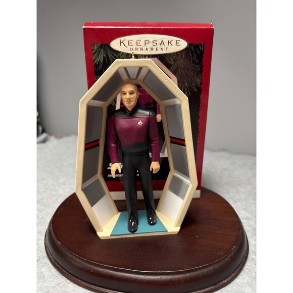 Star Trek TNG Jean-Luc Picard 1995 Keepsake Ornament By Hallmark - Picture 1 of 9